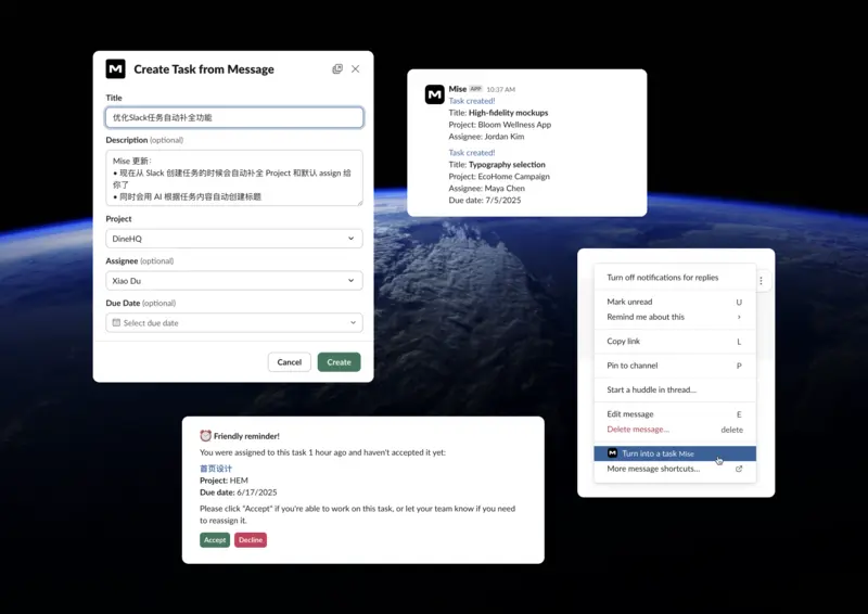 Mise - Slack Integration